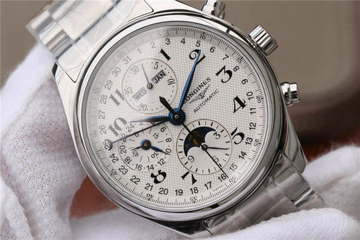 3M浪琴名匠优雅系列42mm大号月相男表，官方型号L2.773.4.78.3（具体型号看颜色搭配），100%原装分解开模生产，全线按正品工序组装 商品图4