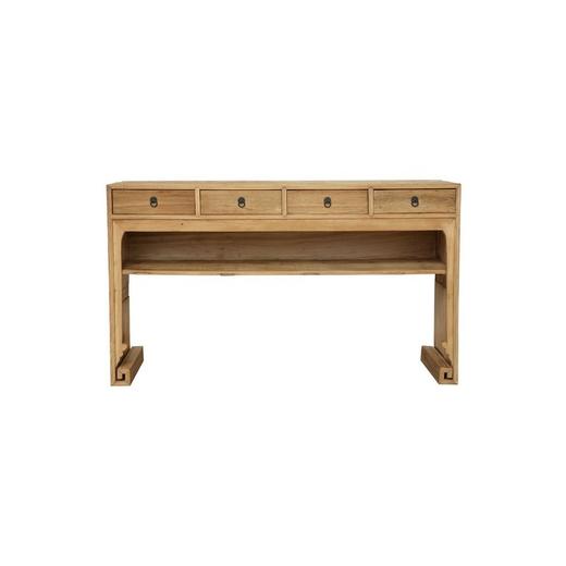 老改松木四屉桌条桌玄关桌QCHA18010037 Modified Pine wood Long table 商品图0