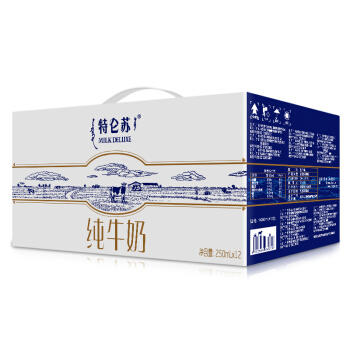 蒙牛 特仑苏 纯牛奶 250ml*12 礼盒 商品图2