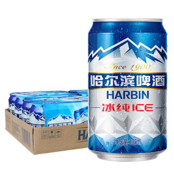 小罐哈尔滨冰纯330ml*24 罐 商品图0