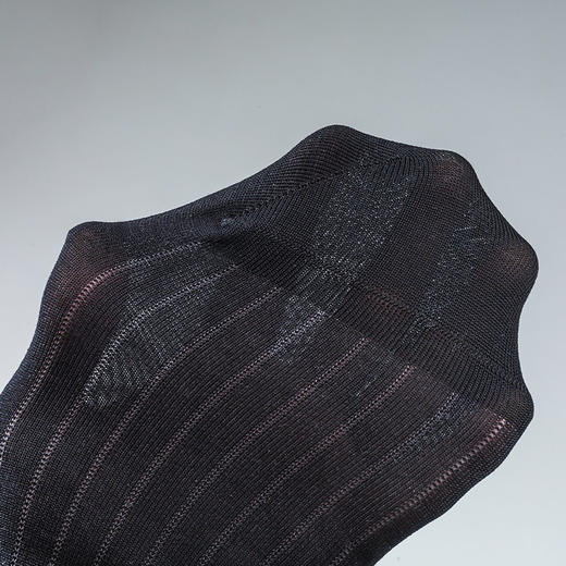 素色薄精梳棉商务袜 高档丝光棉 夏款（3双） 商品图5