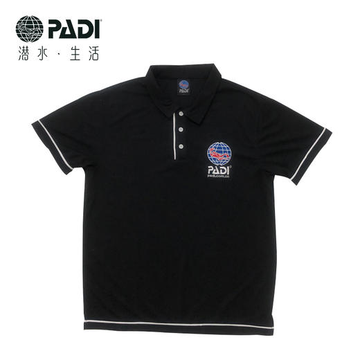 PADI Gear  黑色POLO衫 商品图0