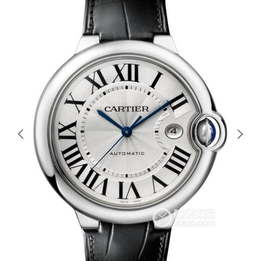 V6卡地亚蓝气球男士机械表，装载1847自动机械机芯，鱼眼状蓝宝石镜面，42mm直径，意大利牛皮 商品图0