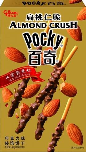 48g格力高百奇扁桃仁脆巧克力