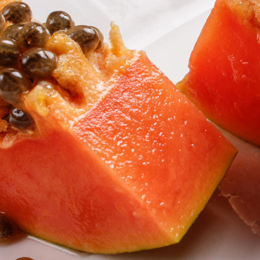 秒杀水果超值有机青皮冰糖木瓜原箱3个净重5斤多