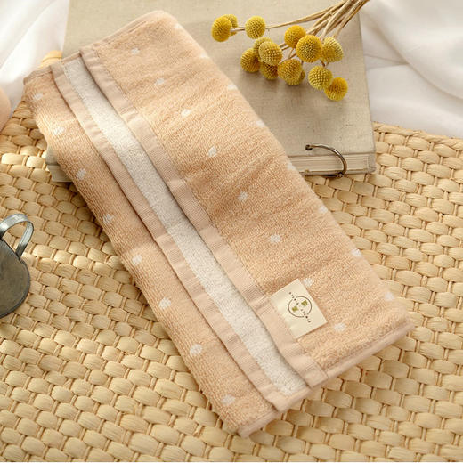 基地包邮 提花毛巾1条（洗脸）34x50cm（有机彩棉）| 素道 商品图0