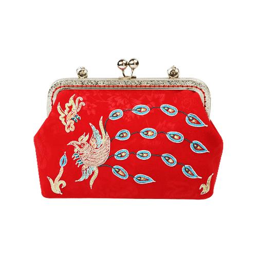 深山集市 贵州黔西南水族马尾绣手拿包-红色 商品图0