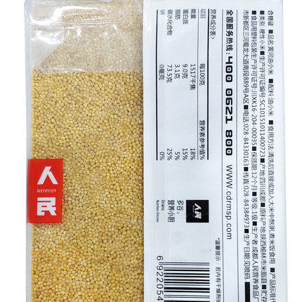 人民大真空黄河油小米500g 商品图3