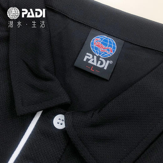 PADI Gear  黑色POLO衫 商品图1