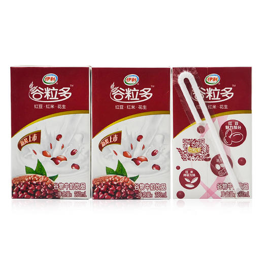 伊利谷粒多红豆牛奶