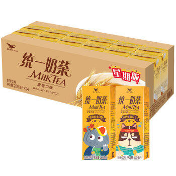 统一 奶茶（麦香）250ml*24盒 商品图0