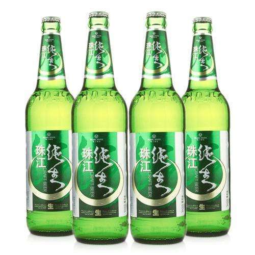 玻璃瓶珠江纯生啤酒600ml12瓶