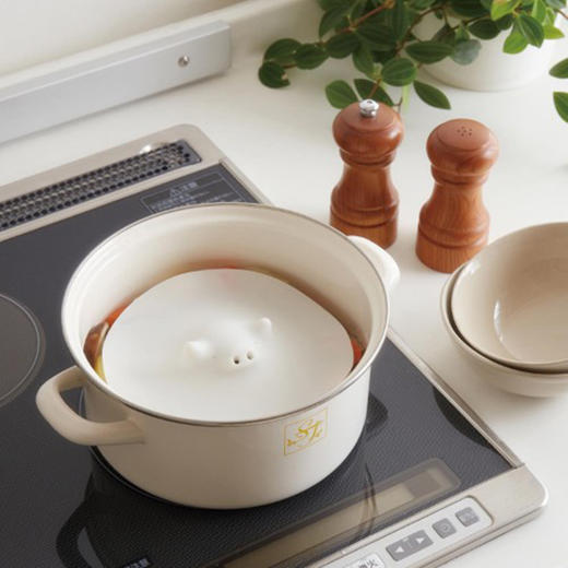 Marna 可爱小猪雪平锅防溢锅盖 商品图0