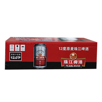 小罐老珠江啤酒12度330ML*24罐 商品图1