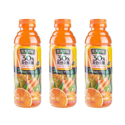 农夫山泉农夫果园30混合胡萝卜橙果蔬汁500ml15瓶