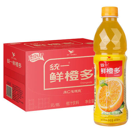 450ML统一 鲜橙多*15瓶 商品图0