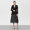 19SSDU154炭晶黑假两层银色纱裙两件套 商品缩略图1