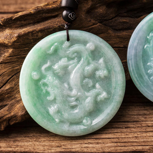 老洪祥翡翠a货龙凤对牌超值组货号125672