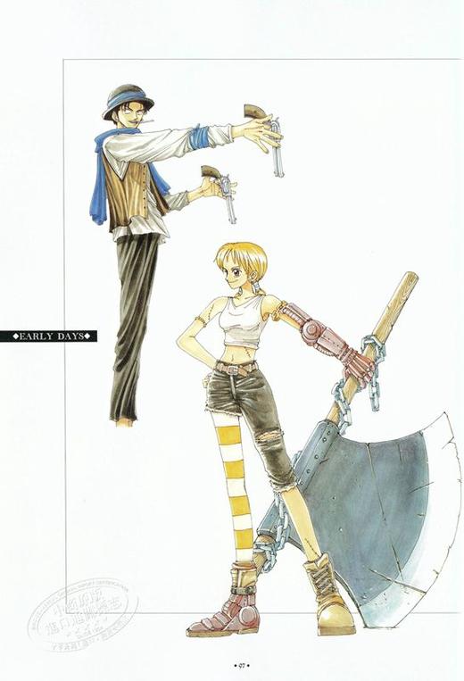 【中商原版】海贼王画集1 日文原版 ONE PIECE COLOR WALK 1 尾田栄一郎画集 愛蔵版コミックス 尾田荣一郎 集英社 商品图4