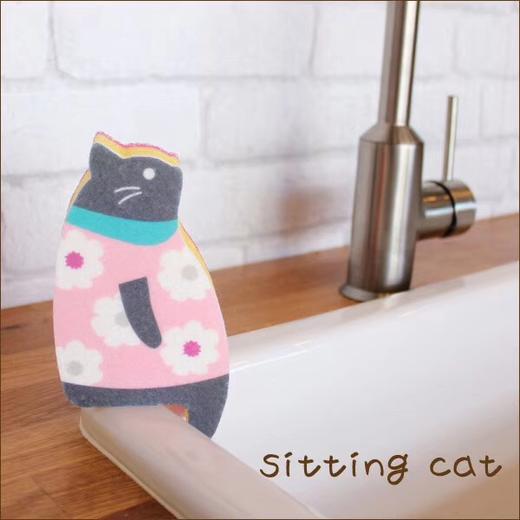 Marna 可立式猫咪洗碗海绵擦 商品图4