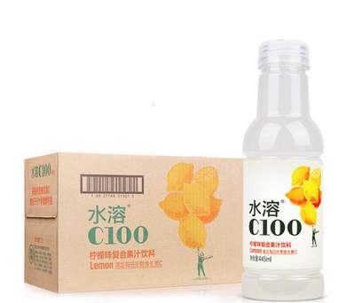 农夫山泉水溶C100柠檬味445ml*15瓶