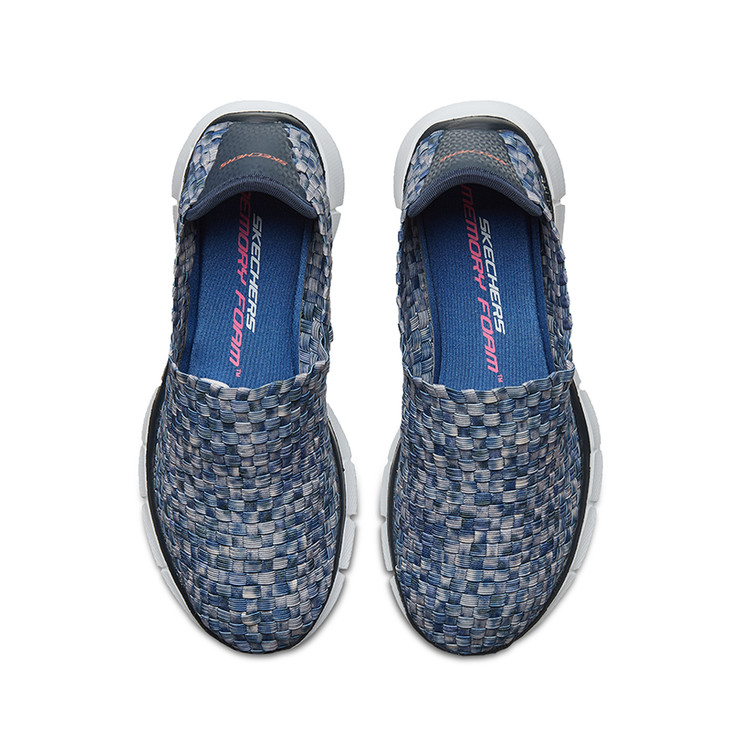 skechers斯凯奇彩色编织物鞋面女士一脚蹬超轻运动鞋12028