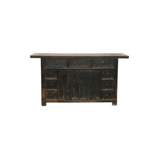 清晚期榆木古董家具连体柜多屉柜玄关柜QQ17070043 Antique Elm wood Cabinet 商品图0