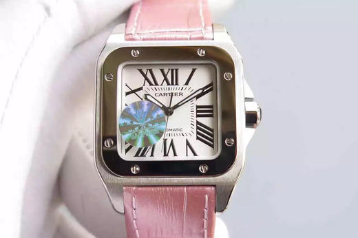 V6卡地亚山度士女士全自动机械手表，型号：W20126X8，表径44.2 x 35.6毫米，精钢表壳，蓝宝石水晶玻璃，女士，密底，防水100米 商品图2