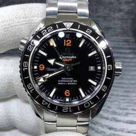 VS欧米茄海洋宇宙GMT 43.5mm （市场weiyi与正品一致！对版机芯，圈口，字面）1:机芯升级1:1 8605 机芯。2:玻璃升级与正品一致