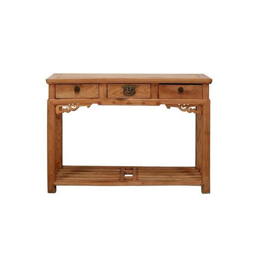 清晚期榉木古董家具三屉桌写字台书桌Q1405000735 Antique Beech wood Desk 商品图1