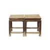 清晚期榆木中式古董家具方凳（对）凳子边几QB17100025 商品缩略图0