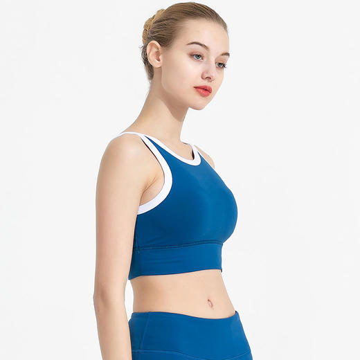 FS197梵美人瑜伽服内衣文胸(锦纶+氨纶）酱紫色 商品图3