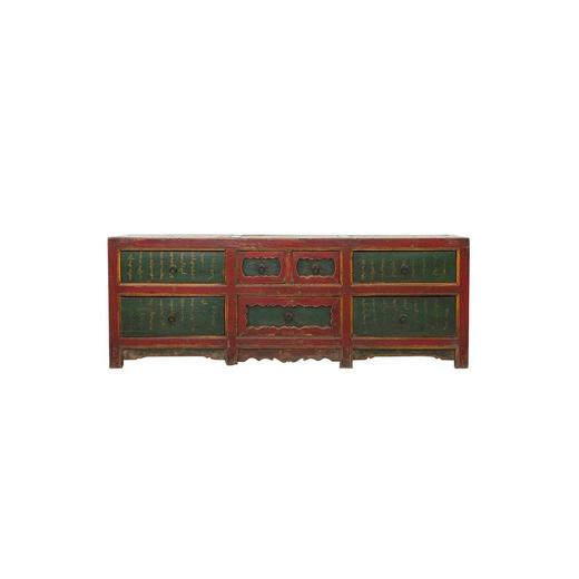 清晚期榆木中式古董家具蒙古柜电视柜低柜QB0711005625 商品图0