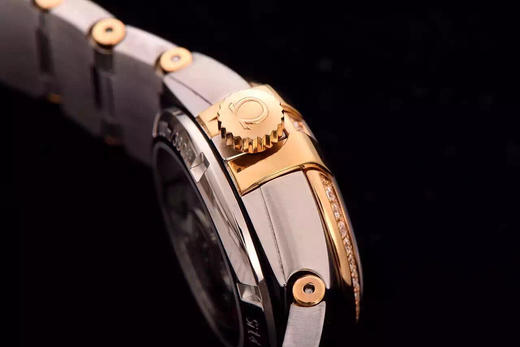 V6欧米茄星座123.25.27.20.55.004机械女士手表，精钢镀18k表链表壳，搭载定制版8520全自动机械机芯，尺寸：27*13毫米，女士，精钢 商品图5