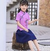 【童装】新款儿童汉服夏女中国风童装棉麻短袖襦裙套装 商品缩略图2