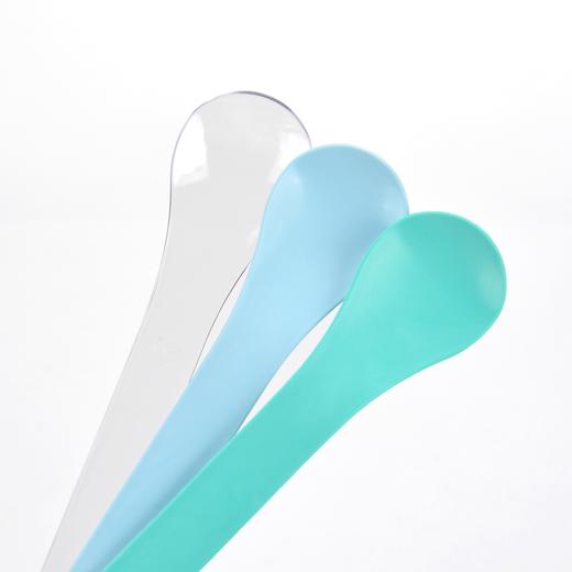 喇叭花PLA 独立包装透明塑料长柄冰淇淋勺一次性冰激凌甜品凤梨勺水果勺100只 商品图2