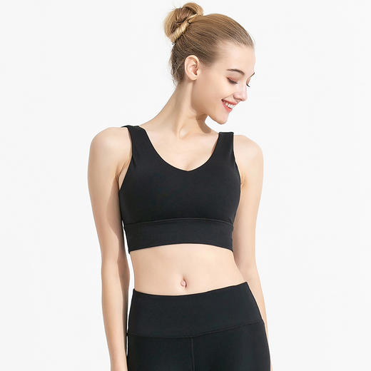 FS196梵美人瑜伽内衣 （锦纶+氨纶）赤红黑色 商品图4