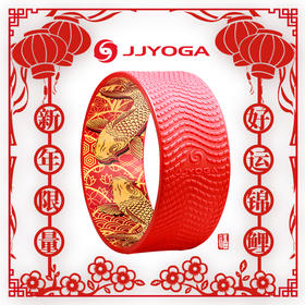 JJYOGA   锦鲤红硅胶瑜伽轮