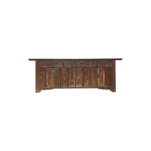 清晚期榆木中式古董家具连体柜边柜玄关柜QB17030049 商品图0
