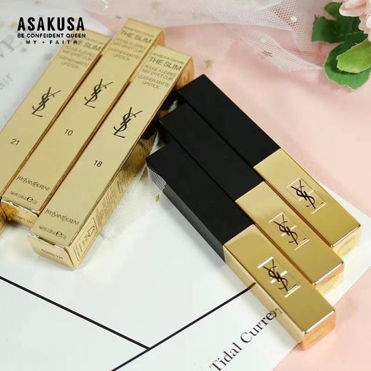 【礼物推荐】YSL圣罗兰 2018新款小金条哑光雾面细管唇膏口红21 商品图4