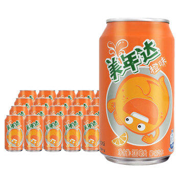 罐装美年达橙味330ml*24罐 商品图2