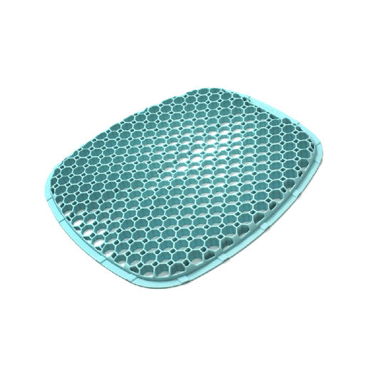 上班族司机福利sawwas3d蜂巢硅胶汽车办公人体工学坐垫四季通用通风