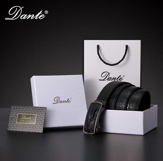 【服饰鞋包】Dante男士 鳄鱼纹立体质感皮带男自动扣休闲商务腰带 商品图2