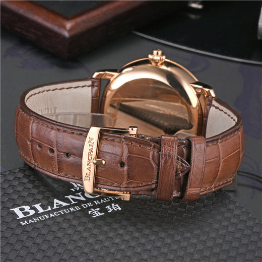 宝珀 Blancpain 经典系列男士自动机械腕表 6665-3642-55B 商品图9