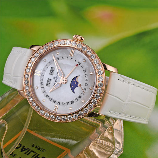 宝珀 Blancpain 女装系列女士自动机械腕表 3663-2954-55B 商品图6