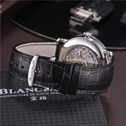 宝珀 Blancpain 经典系列男士自动机械腕表 6653Q-1127-55B 商品图6