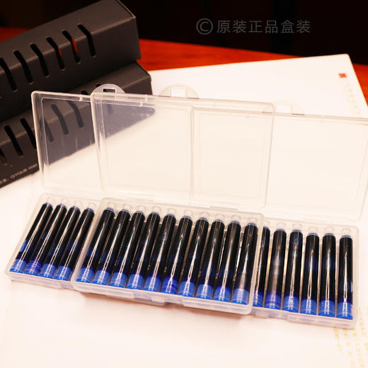 60支纯蓝墨囊+1支红色钢笔 商品图0