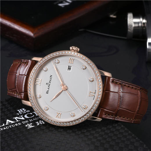 宝珀 Blancpain 经典系列男士自动机械腕表 6651-2987-55B 商品图2
