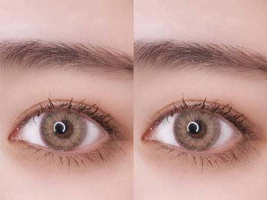 shimasaki x abucon0到650度缺货  黎雾副牌 小野猫棕 欧美混血 年抛美瞳 屌 含硅水凝胶 14.0 商品图4