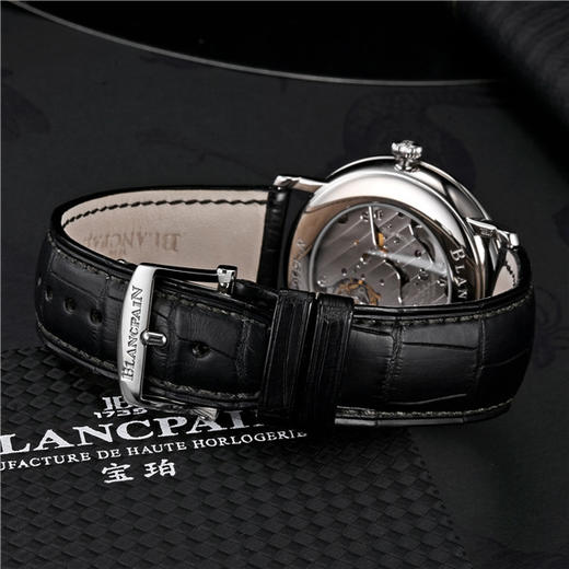 宝珀 Blancpain 经典系列机械男表 6606-1127-55B 商品图6